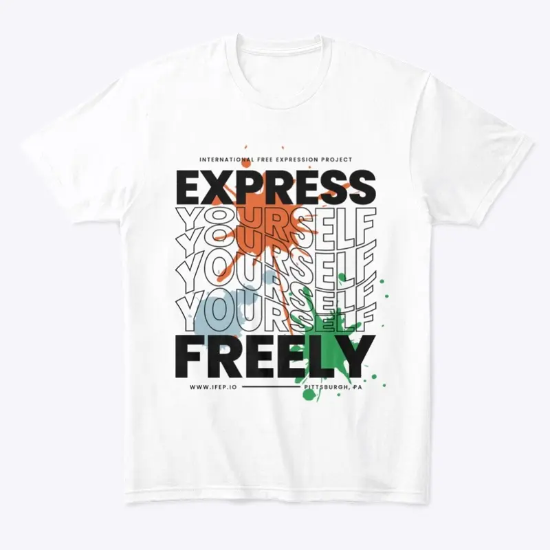 Express Yourself Paint Splatter (white)